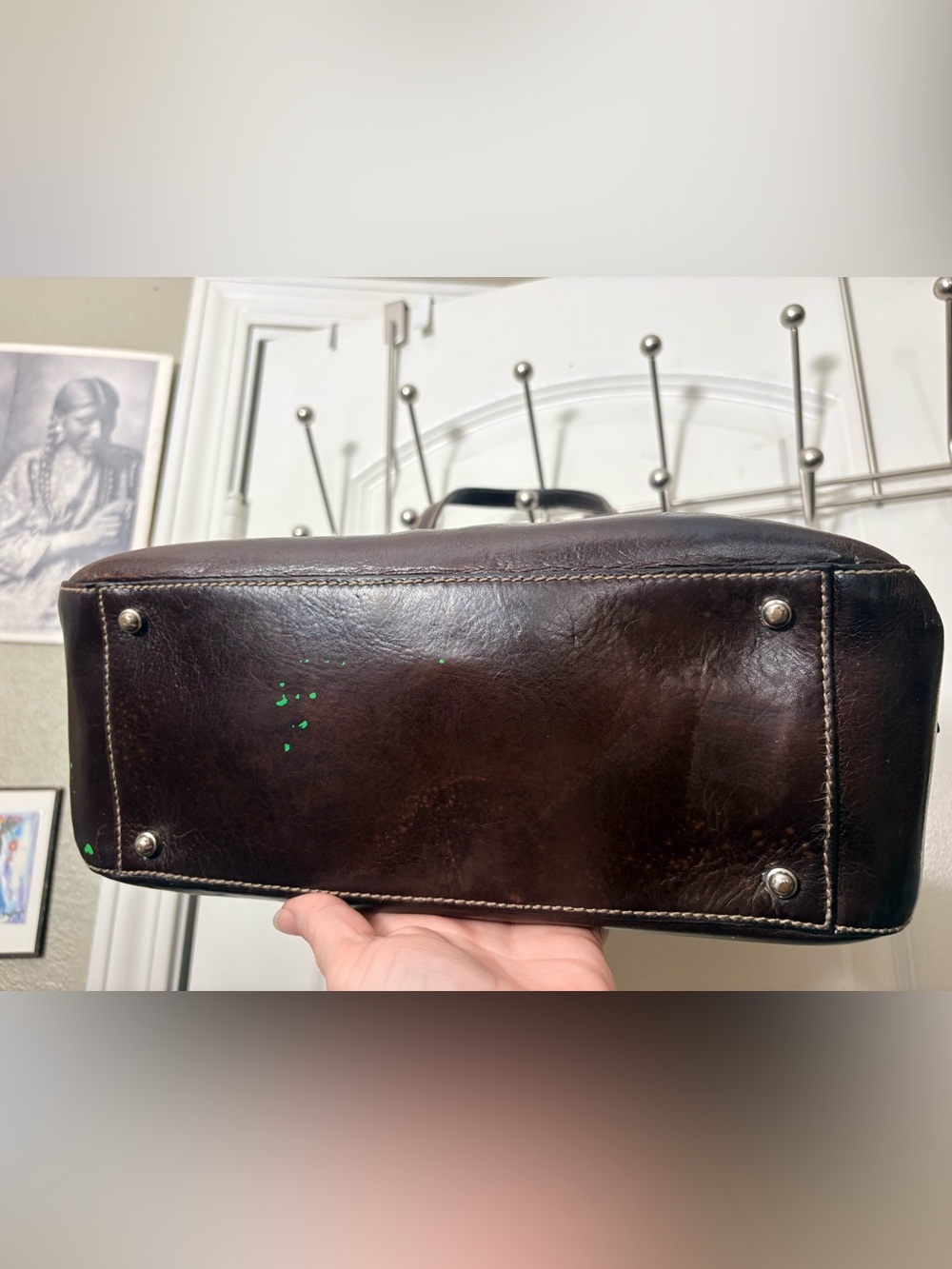 Vintage Kate Spade Italy Leather Sam Satchel - Picture 7 of 14